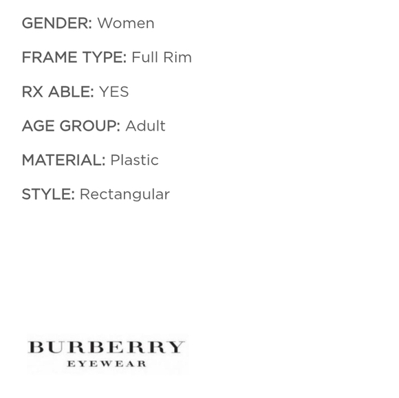New Burberry Transparent Frame BE2371D - Picture 14 of 16